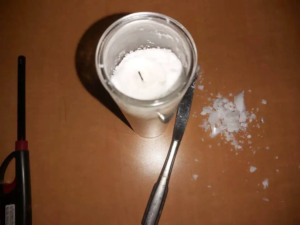Fix Candle Wax Tunneling With A Butter Knife