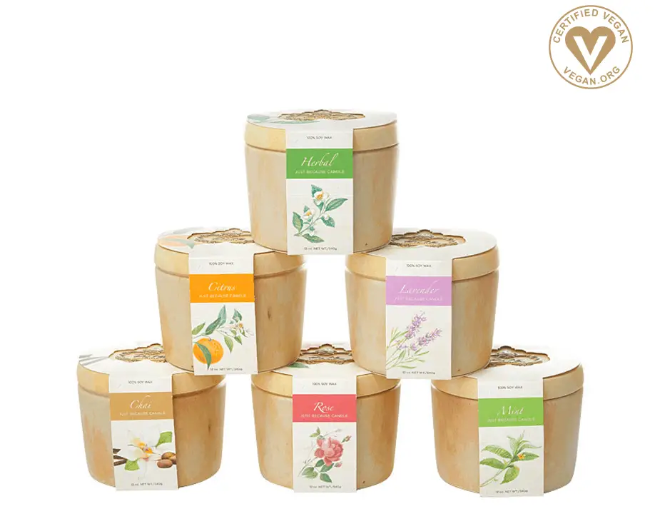 pura botanica quality vegan candles
