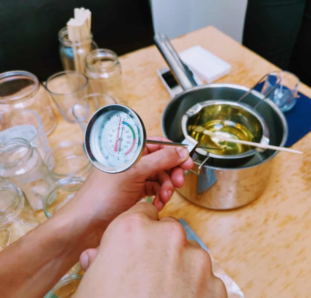 Double Boiler Candle Making Process
