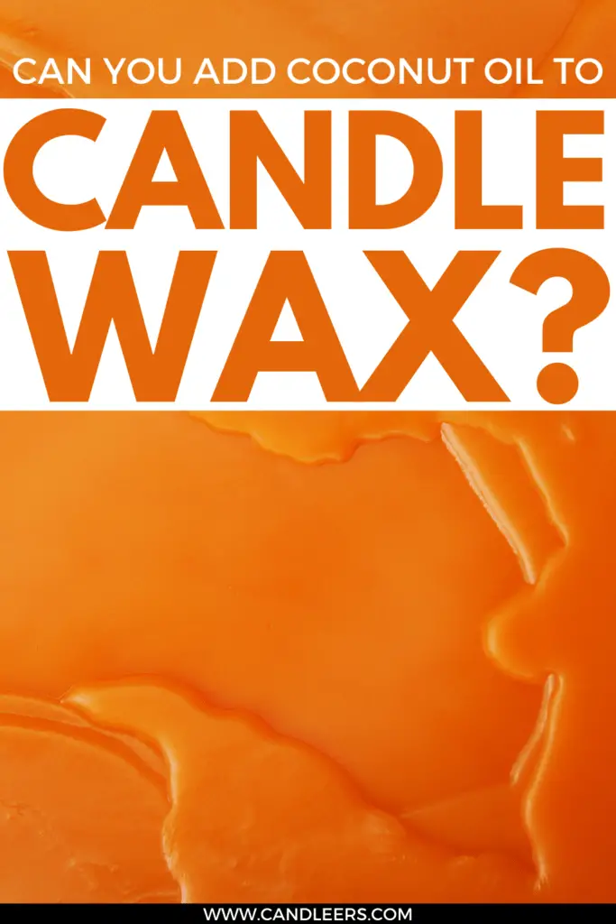 coconut oil candle wax