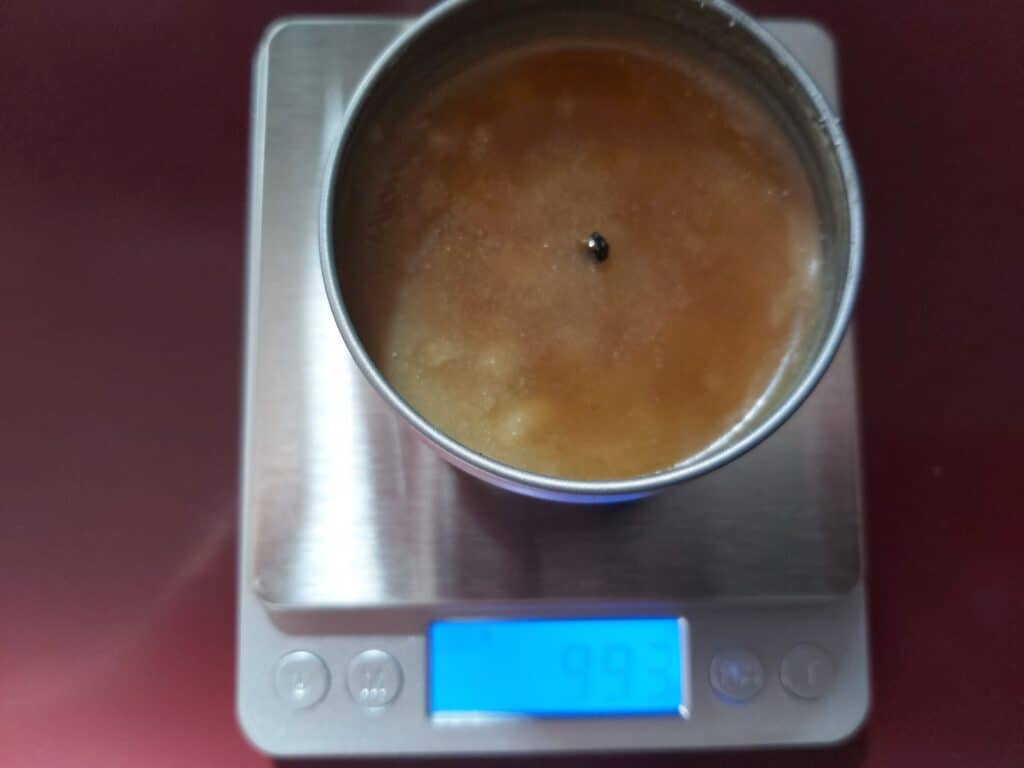 salt candle before
