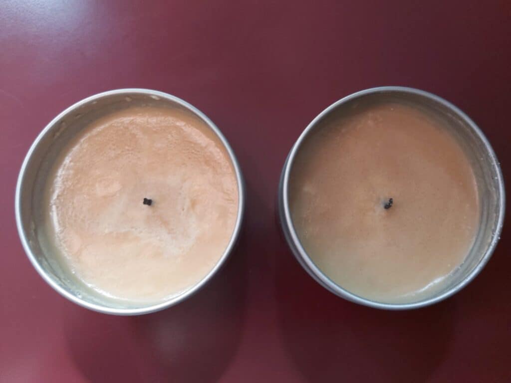 candle sside by side
