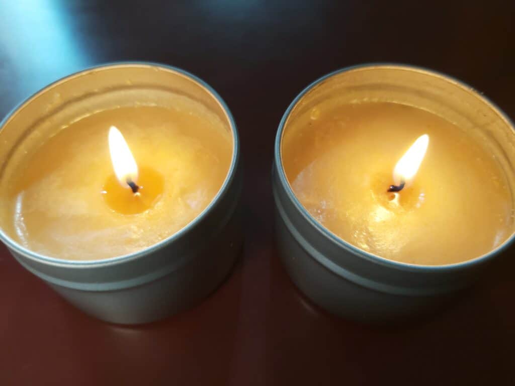 both candles burning