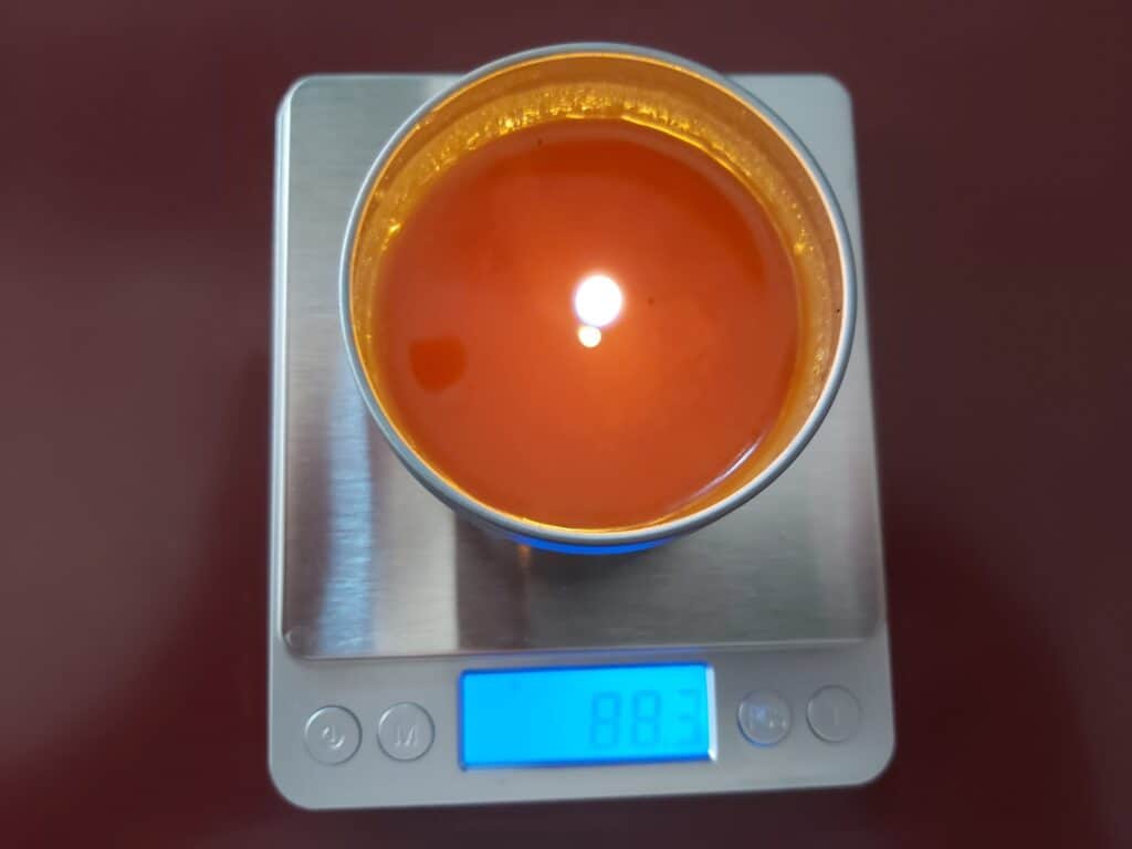 non salt candle after
