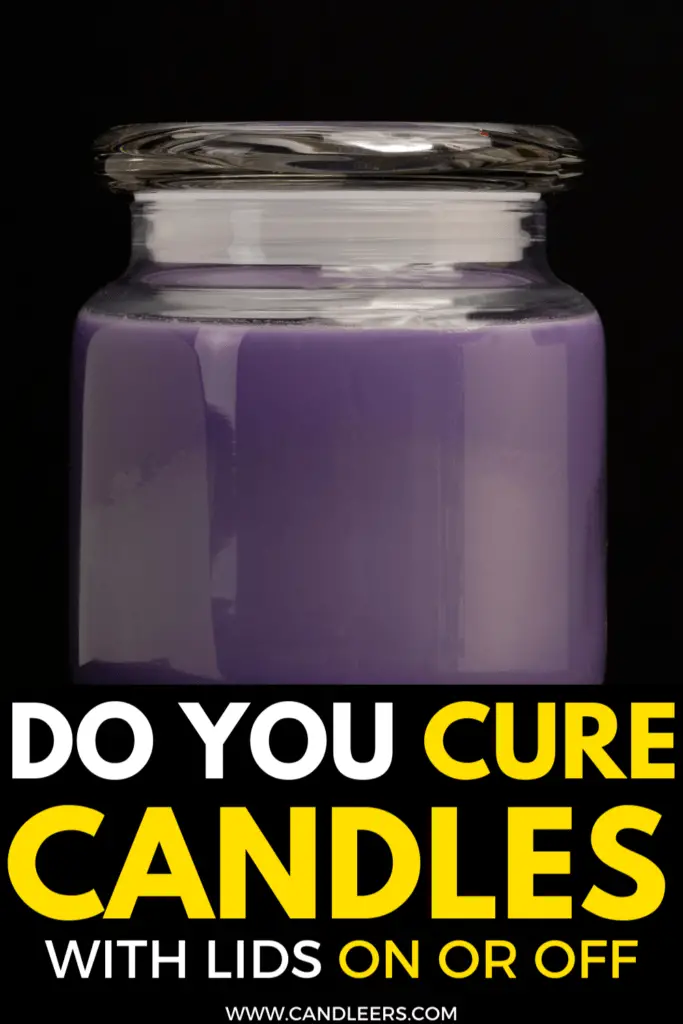 Curing Candles With Lids