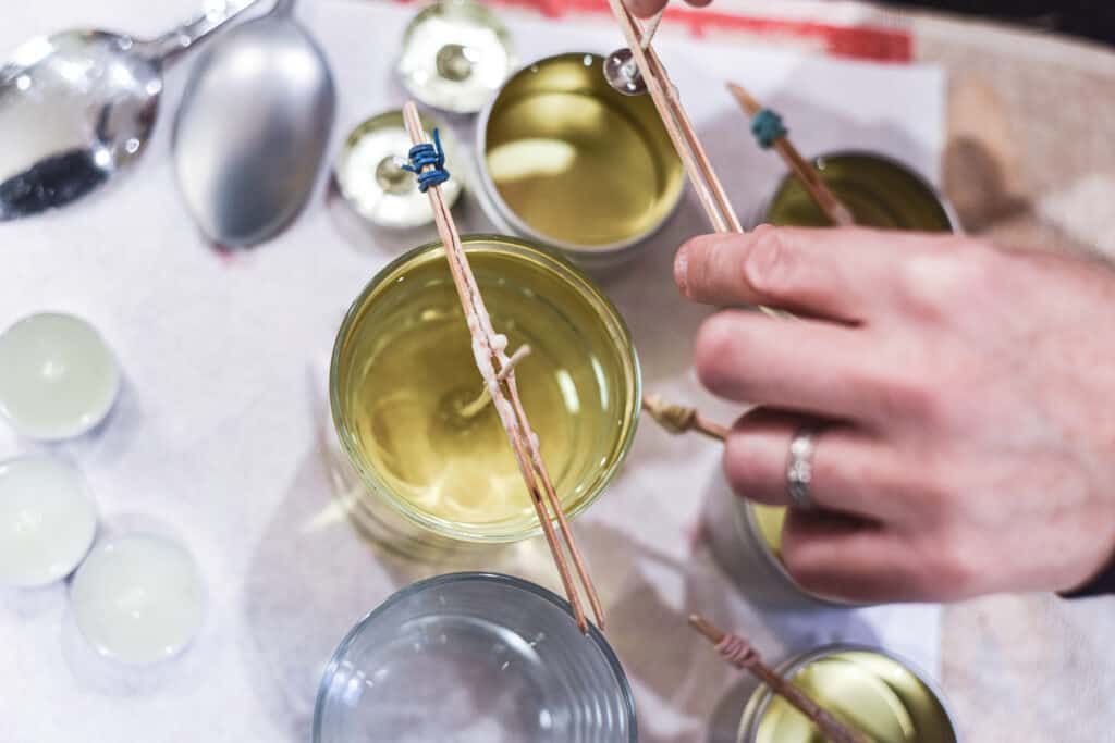 candle wax not hardening