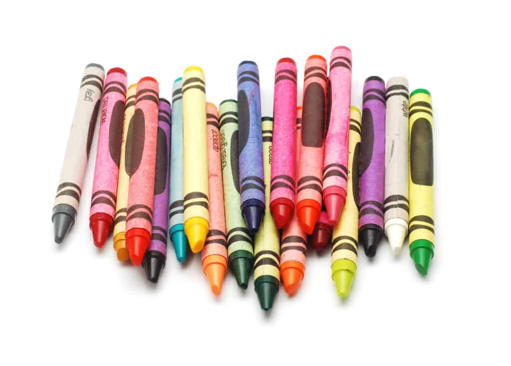 crayons for candles