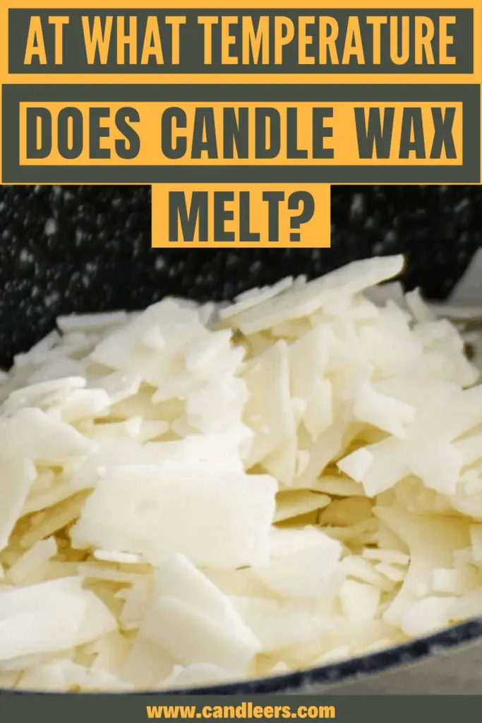 Melt temperatures for different types of wax