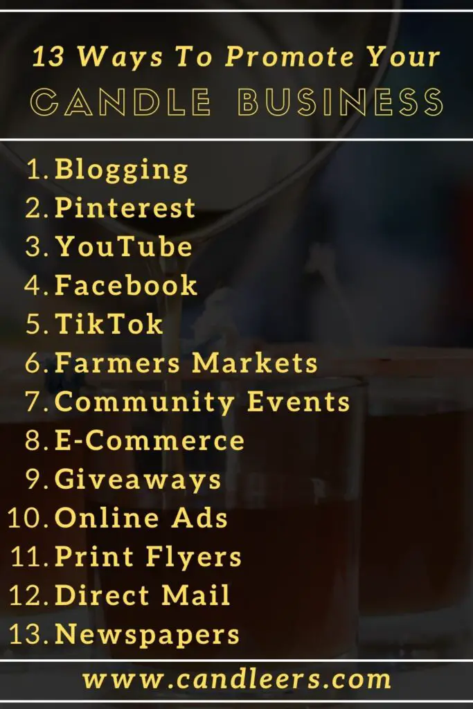 how to promote your candle business